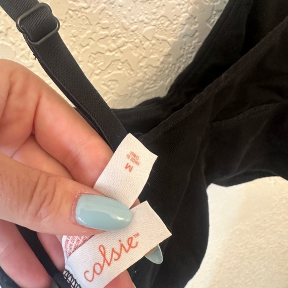 Colsie Black Ruched Bralette - Picture 5 of 5